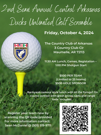 Event Central AR Ducks Unlimited 2nd Semi Annual Golf Scramble