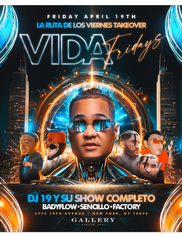 Event Vida Fridays DJ 19 Live At Gallery