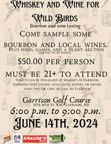 Event Whiskey and Wine for Wild Birds!