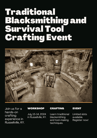 Event Bushcraft Blacksmith Workshop