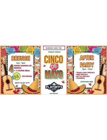Event Cinco De Mayo Brunch and After Party At Playoffs Sports Lounge