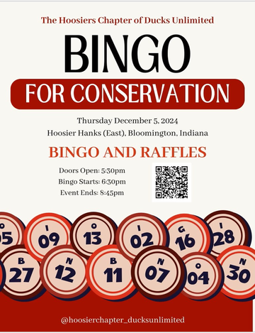 Event The Hoosiers Chapter of Ducks Unlimited Bingo for Conservation