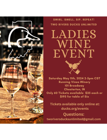 Event Two Rivers Ducks Unlimited Ladies Wine Event
