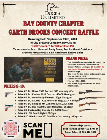 Event Bay County DU Garth Brooks Concert Raffle