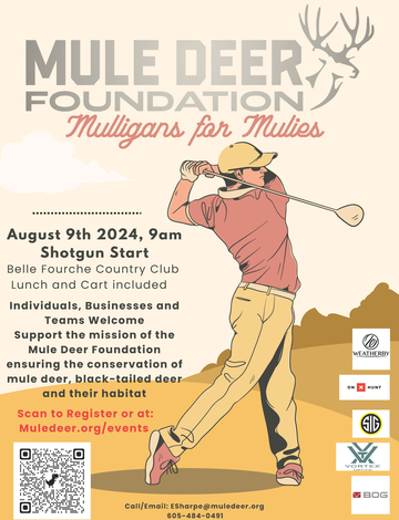 Event Belle Fourche, SD - Northern Hills Chapter's 1st annual MDF Mulligans for Mulies Golf Tournament