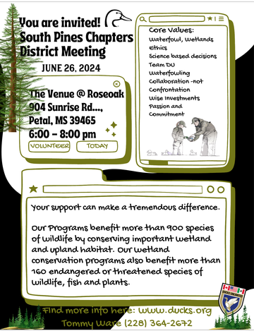 Event South Pines Chapters, District Meeting: Petal