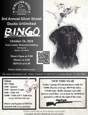 Event 3rd Annual Silver Street (Hurley, WI) Sportsman Bingo