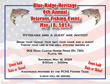 Event Blue Ridge Heritage 9th Annual Veterans Fishing Event
