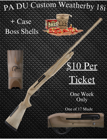 Event PA DU Custom Weatherby & Case of Boss Shells
