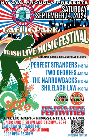 Event Gaelic Park Irish Live Music Festival 2024
