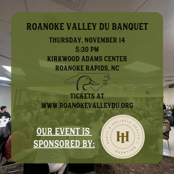 Event Roanoke Valley 44th Annual DU Banquet Presented By: Hasty's Holistic Health & Wellness