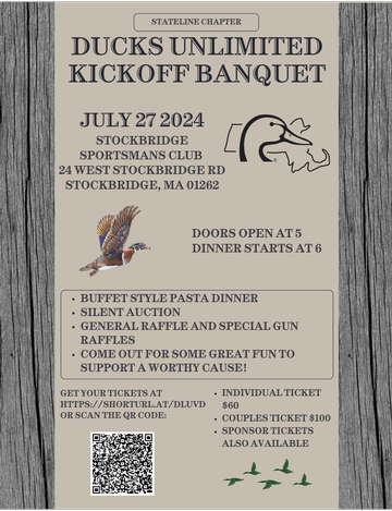 Event 1st Annual State Line Ducks Unlimited Dinner