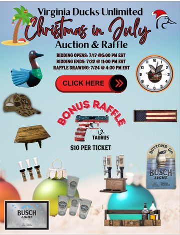 Event VADU Christmas in July Auction & Raffle 