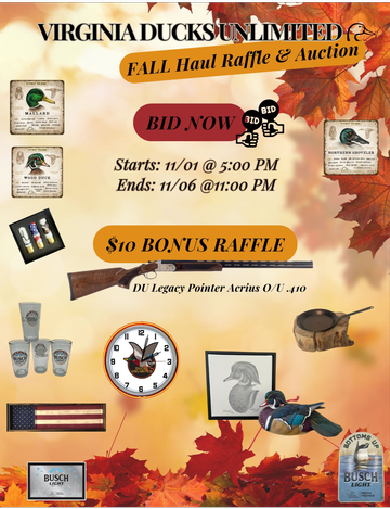 Event VADU Fall Haul Auction and Raffle 