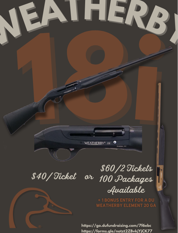 Event Weatherby 18i 12 Ga Fundraiser