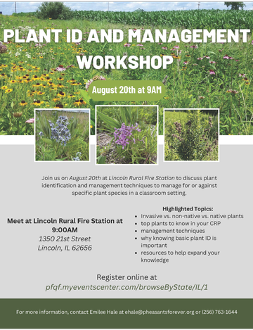 Event Plant ID and Management Workshop