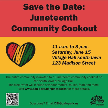 Event Village of Oak Park Juneteenth Community Cookout