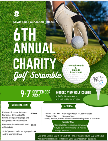 Event Kayde Sue Foundation's 6th Annual Charity Golf Scramble