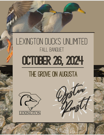 Event Lexington Ducks Unlimited Fall Banquet & Oyster Roast