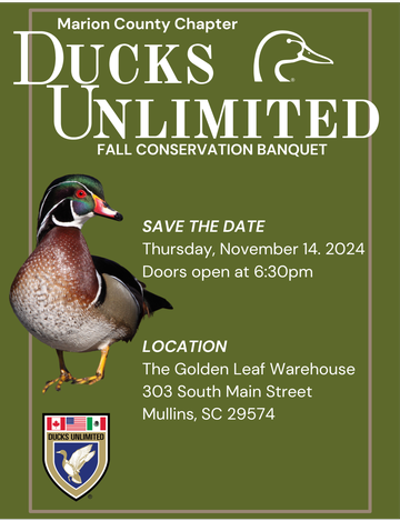 Event Marion County Ducks Unlimited Annual Fall Banquet 