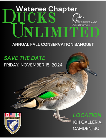 Event Wateree Ducks Unlimited  Annual Banquet 2023