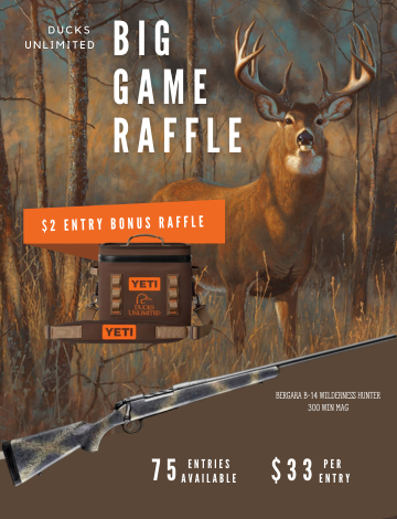 Event KYDU Big Game Bergara B-14 Online Raffle