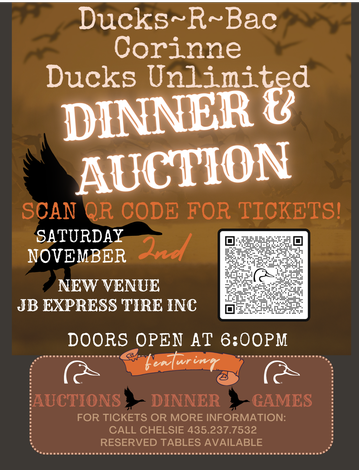 Event Corinne, Utah Ducks-R-Bac Ducks Unlimited Dinner