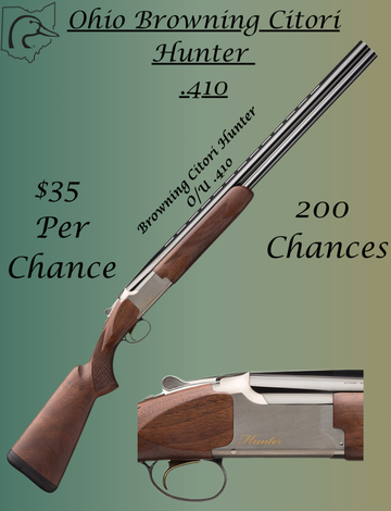 Event Ohio DU Browning Citori Hunter O/U 410 Raffle