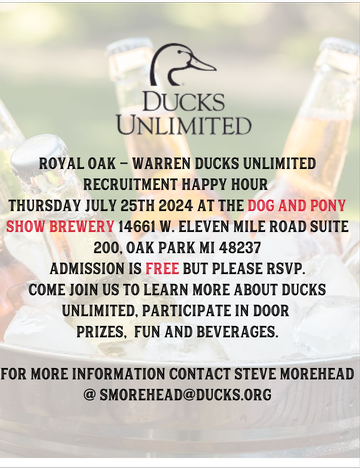 Event Royal Oak - Warren Chapter Ducks Unlimited Recruitment