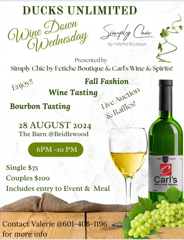 Event Wine Down Wednesday- Presented by Simply Chic by Fetiche Boutique and Carl's Wine & Spirits