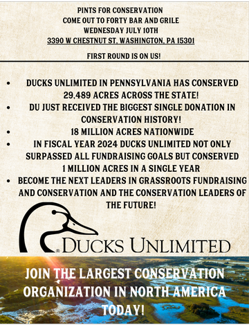 Event Pints For Conservation Night