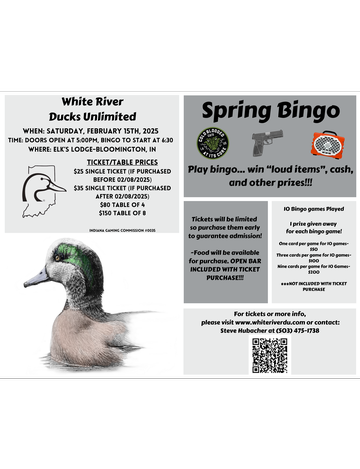 Event White River Ducks Unlimited Bingo Night