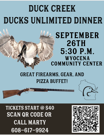 Event Duck Creek (Pardeeville Area) Dinner