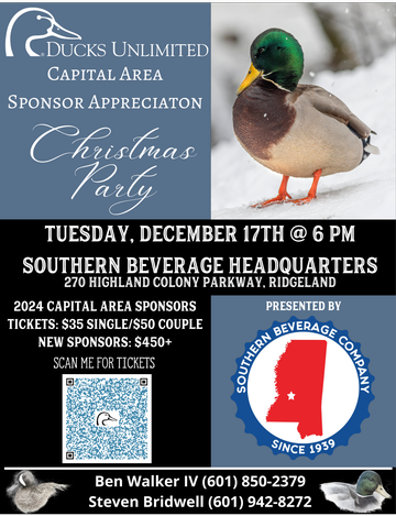 Event Capital Area Sponsor Appreciation Christmas Party presented by Southern Beverage Company: Ridgeland