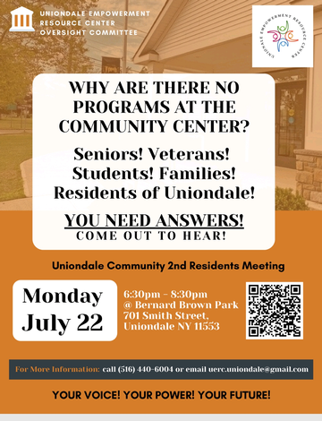 Event UNIONDALE RESIDENT COMMUNITY MEETING