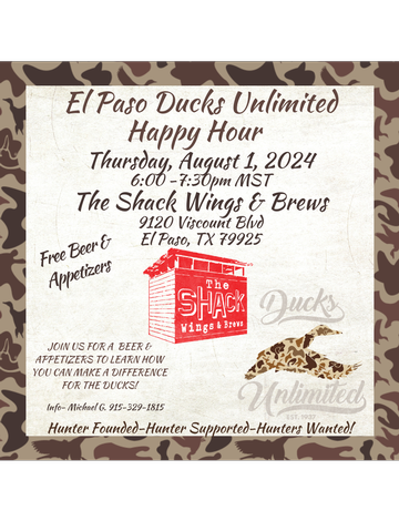 Event El Paso Ducks Unlimited Happy Hour