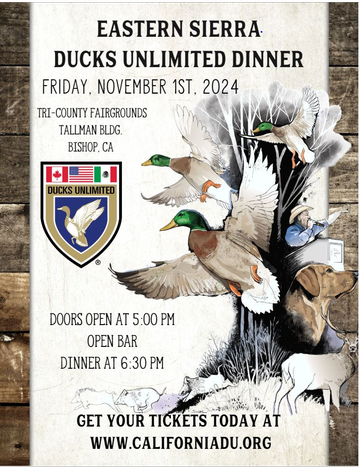 Event Eastern Sierra Ducks Unlimited Dinner Banquet