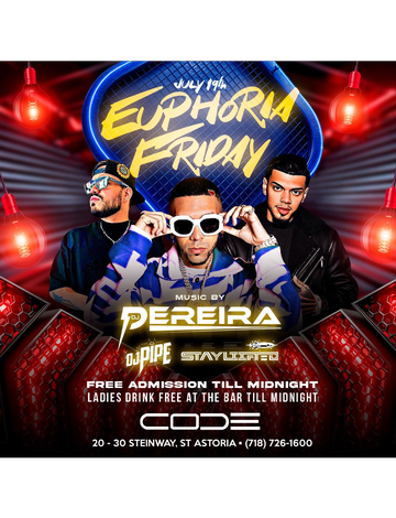 Event Euphoria Fridays Pre Colombian Independence At Code Astoria