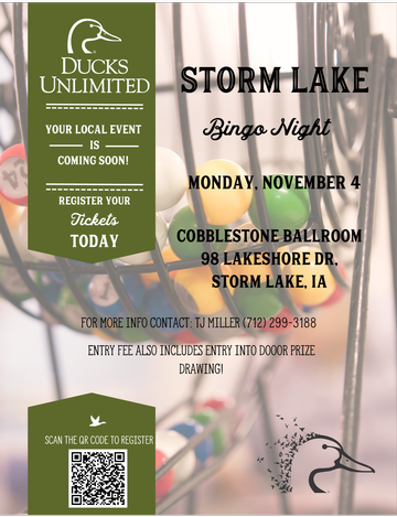 Event Storm Lake Bingo Night