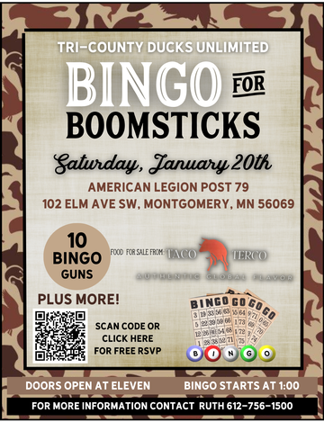 Event Tri-County Area Bingo Event #1