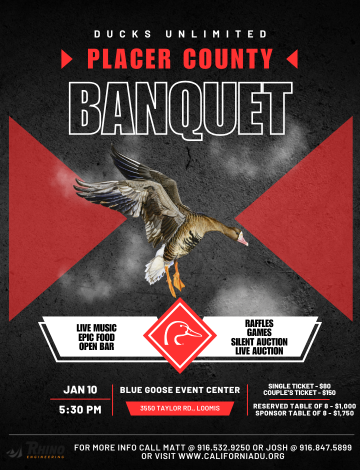 Event Placer County Ducks Unlimited Annual Banquet