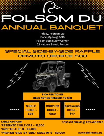 Event Folsom Ducks Unlimited 11th Annual Banquet