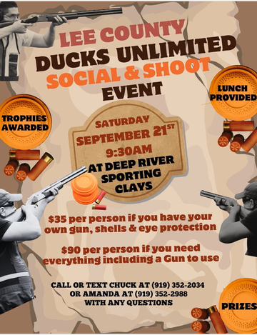 Event Lee County Ducks Unlimited Social and Shoot