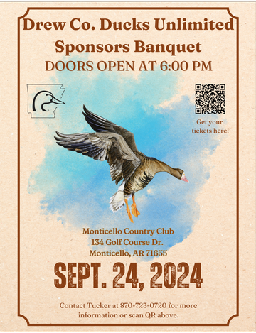 Event Drew County DU Sponsor Banquet-Monticello
