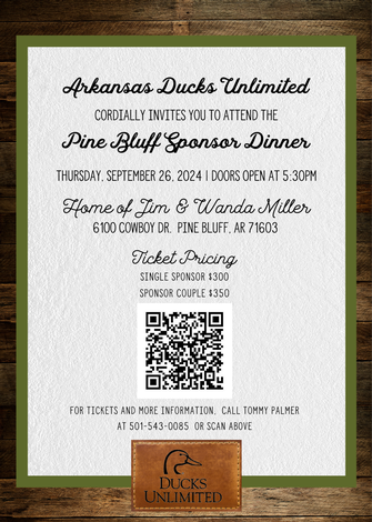 Event Pine Bluff DU Sponsor Banquet