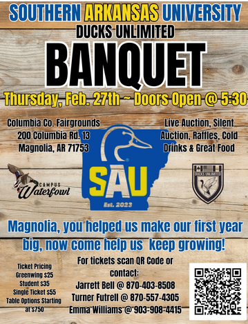 Event SAU Ducks Unlimited Banquet- Magnolia 