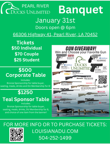 Event Pearl River Ducks Unlimited Banquet