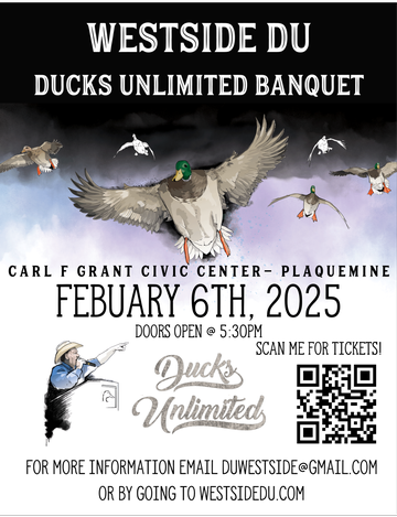 Event Westside Ducks Unlimited Banquet- Plaquemine