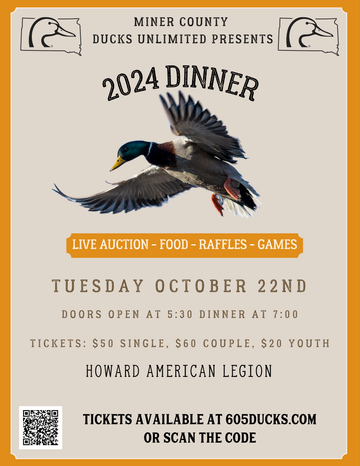 Event Miner County (Howard) Ducks Unlimited Dinner