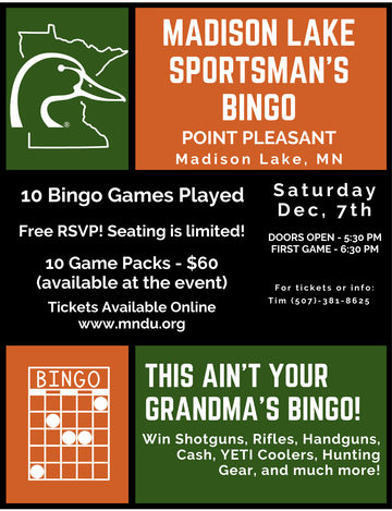 Event Madison Lake Gun Bingo